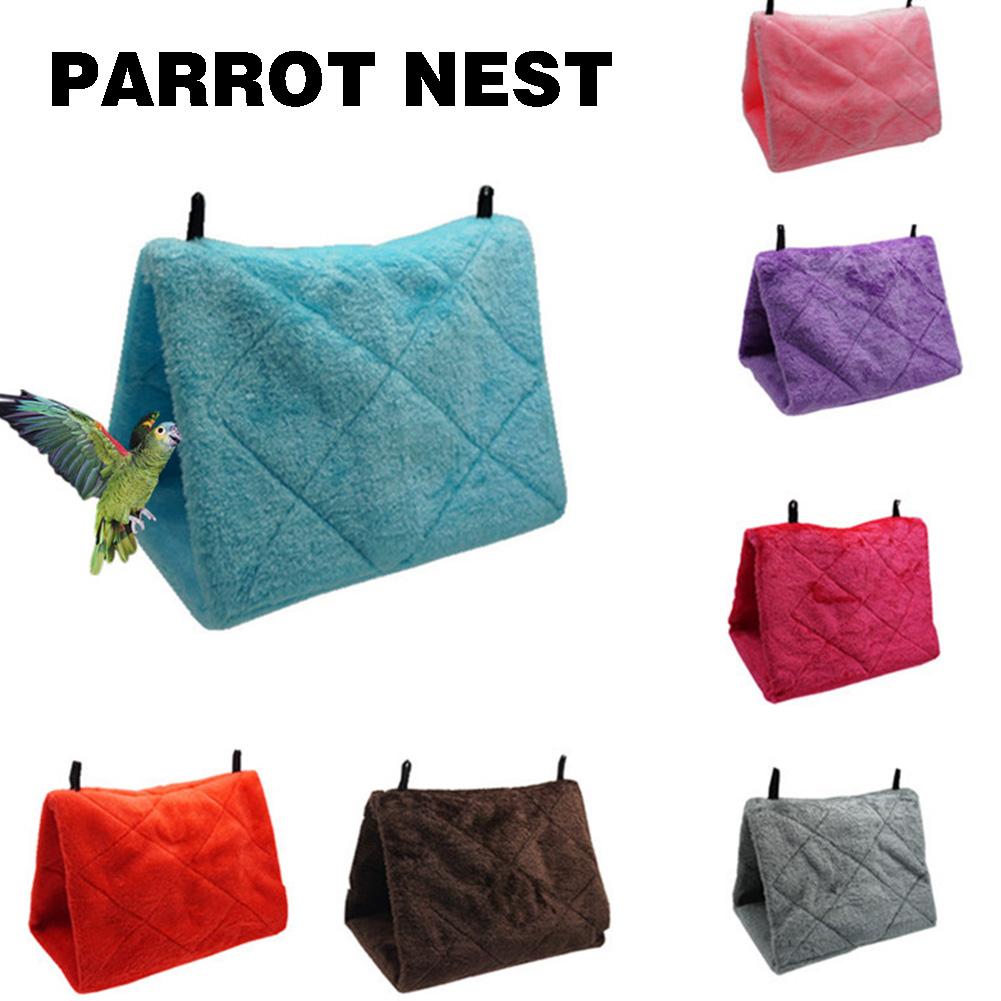 1 st Pet Hamster Cage House Hangen Nest Parrot Parakeet Hangmat Rat Warm Winter Budgie Bird Bird Toys Bed Cockatiel K0F6