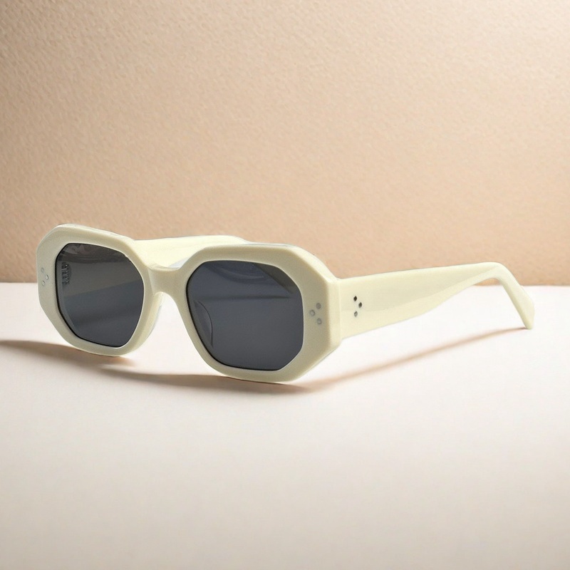 A129 Trendy Nowy prostokąta słońce Glass Moda Czarna marka octanu Kobieta Estetyczna okulary przeciwsłoneczne Women Designer 2024 For Girls Uv400