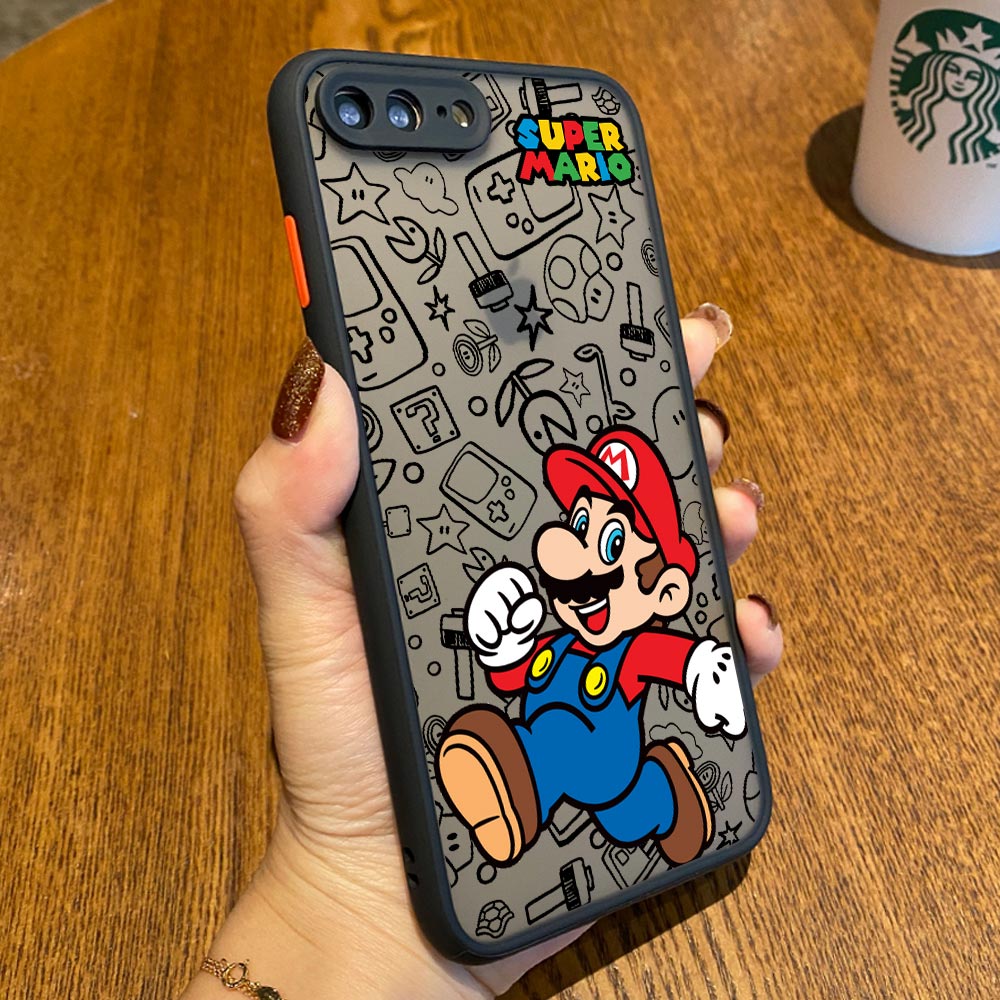 Super-Classic-Marios Bros Clear Case na iPhone'a 15 14 13 Pro Max 12 11 Pro SE 2020 XS 6 7 8 Plus Luksusowe bolewne tylne okładki