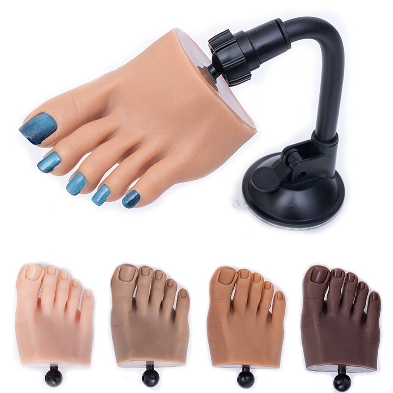 UNIG SILICONE Practice Finger Tool com articulações Bendable Silicone Fake Feels For Nails Diy para Modelo Treinamento