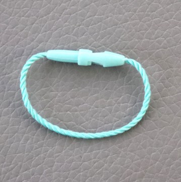 Liten Snap Lock Pin Loop Tie -fästelement 100st8 cm Tag Cords White/Beige/Black/Green Hang Tag Rope Polyester String