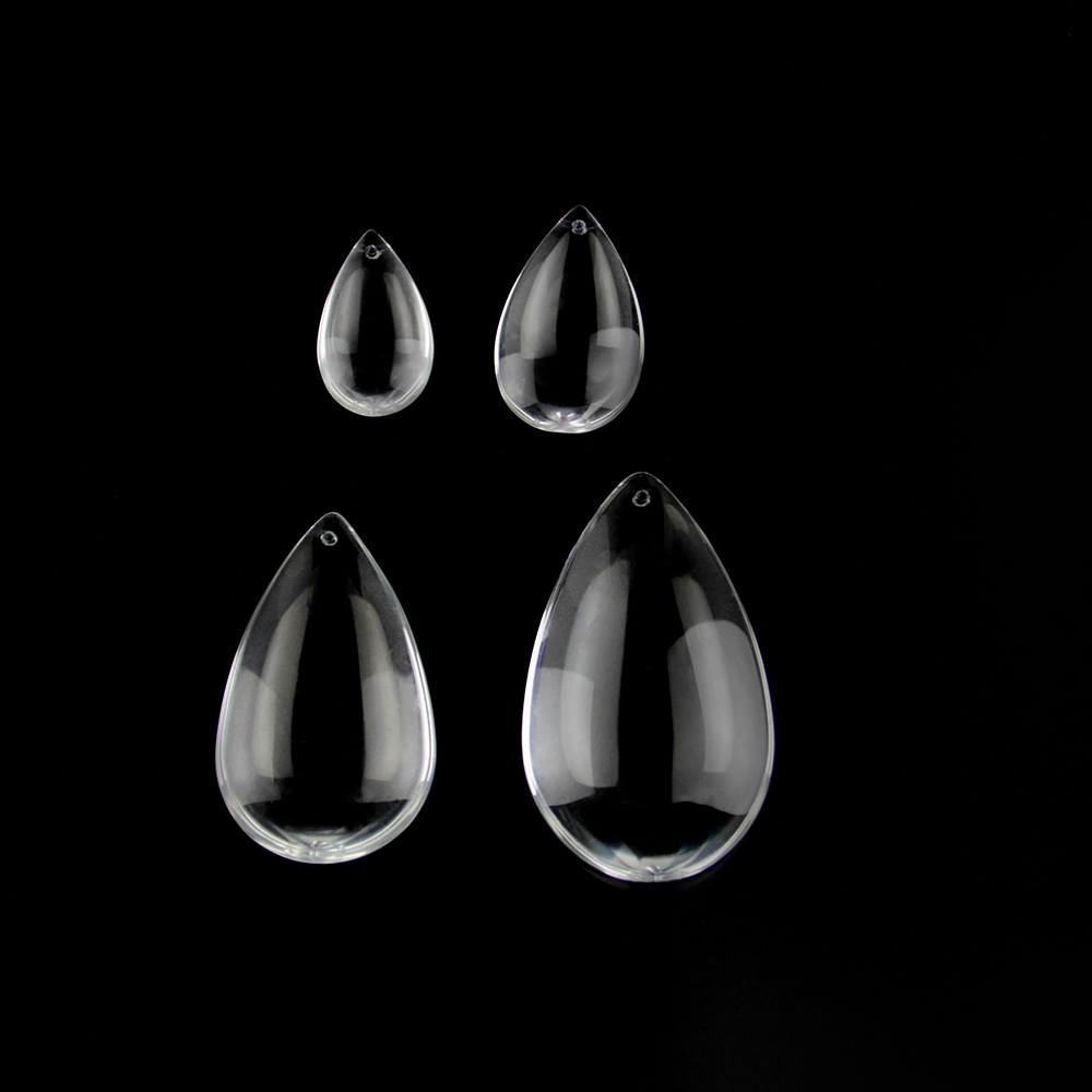 22 mm 38 mm 50 mm 63 mm 76 mm 100 mm Crystal clair Eau lisse goutte de chandelier pendents en verre Suncatcher prisme