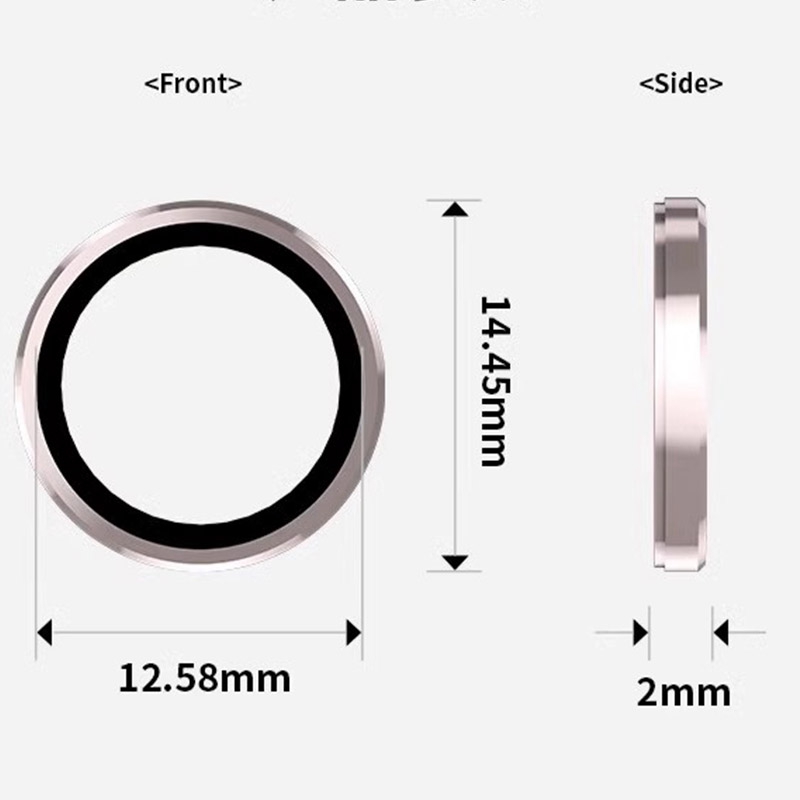 Protecteur de l'objectif de la caméra pour Samsung Galaxy Tab S9 Ultra Camera Metal Ring Case Glass for Galaxy Tab S9 + S9 Plus S9ultra Lens Cover