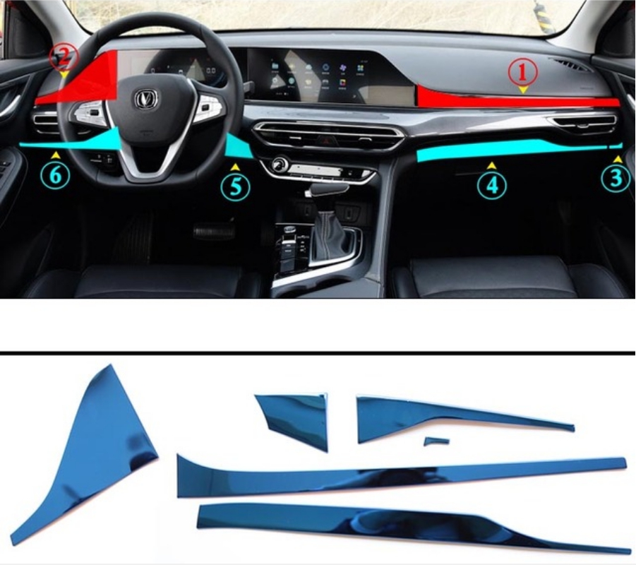 Für Changan EADO plus 2020 2021 2022 LHD Car Interior Details Cuphalter Coveraccessories Central Control Stickers Dekoration