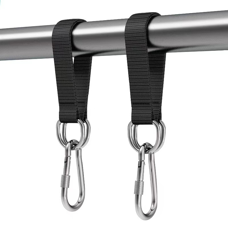 Tree Swing Straps 200kg Heavy Duty Hook Ring Hanging Belt Connecting Belt for Hammock Punching Bag Swing Horizontal Bar