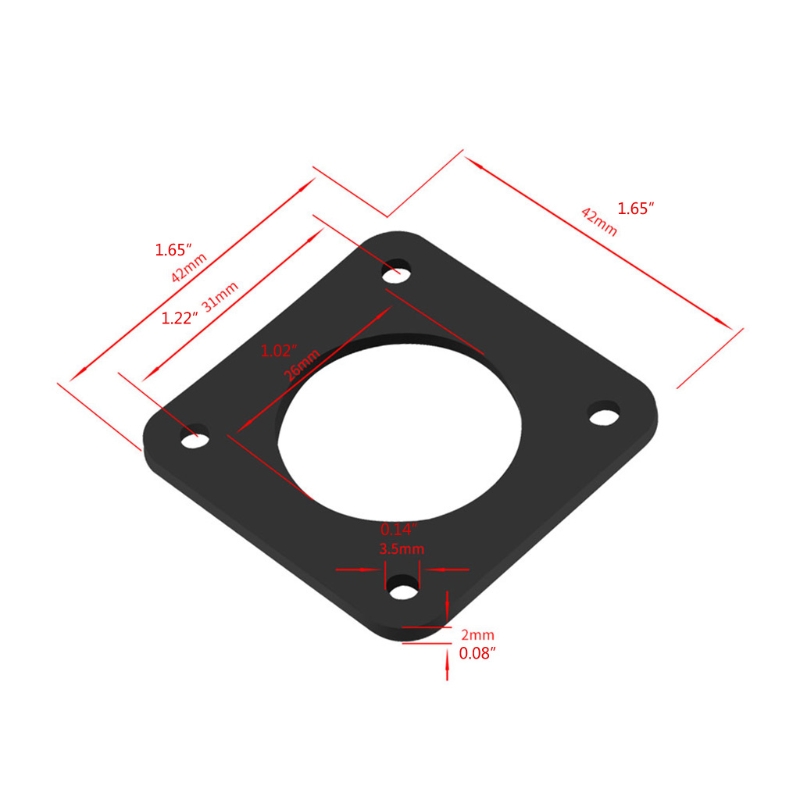 42 Step Motor 3D Yazıcı Silikon Conta Şoku NEMA için Azaltın17