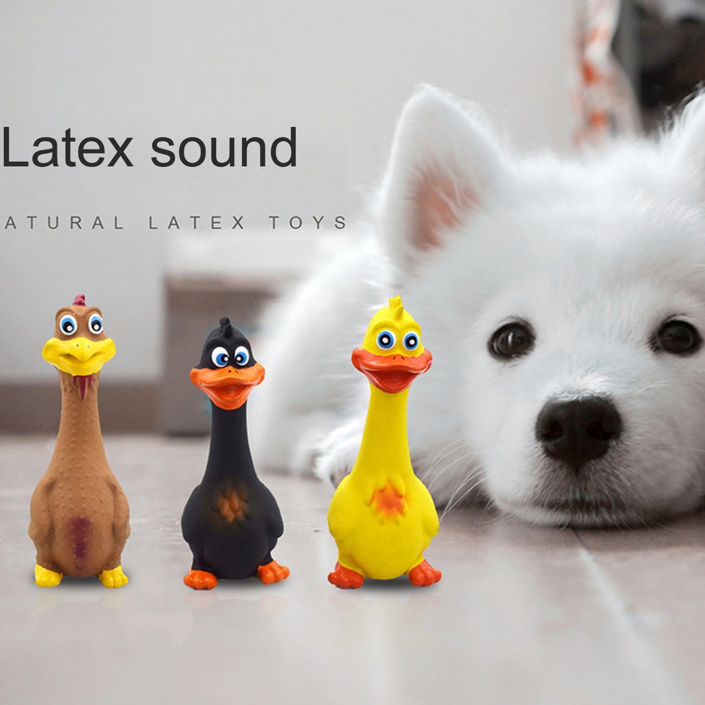 2021 Heiße Verkaufen neueste schreiende Hühnchen Haustiere Hunde Katzen Spielzeug Squeeze Squiant Sound Lustige Sicherheit Gummi für Hunde Molar Chew Spielzeug