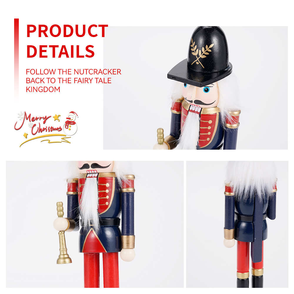 Christmas Nutcracker Building Block Set King Trumpeter Soldier Drummer Bricks Toy for Childre