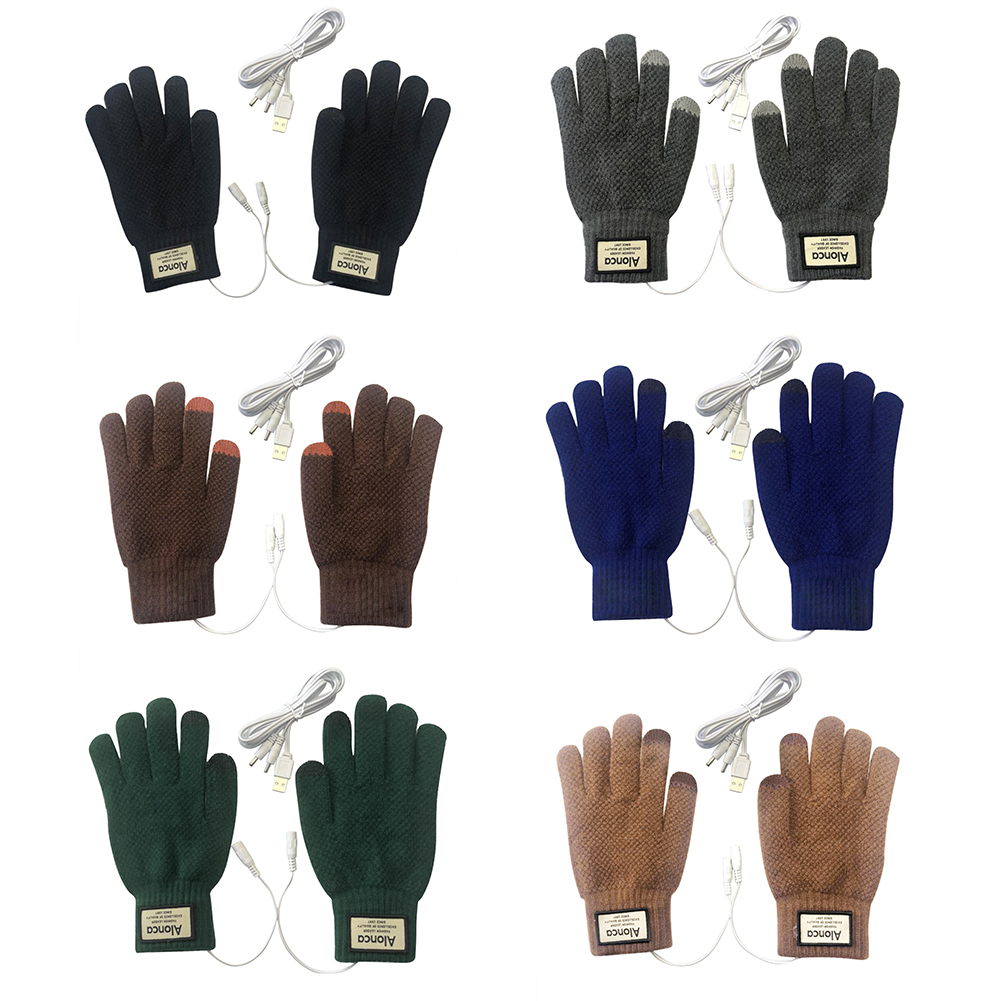 Gants de chauffage à main chauds USB Gants de chauffage électrique USB au vent