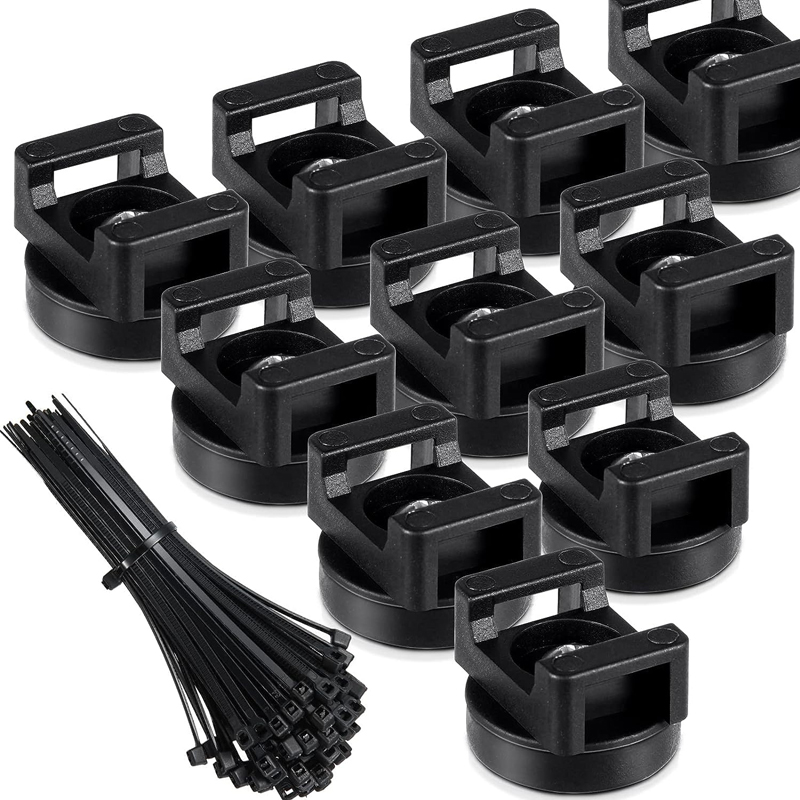 22mm 31mm 43mm Magnetic Zip Tie Mount Multipurpose Magnetic Cable Holder Cable Tie Mount Magnets Magnetic Wire Management Bases