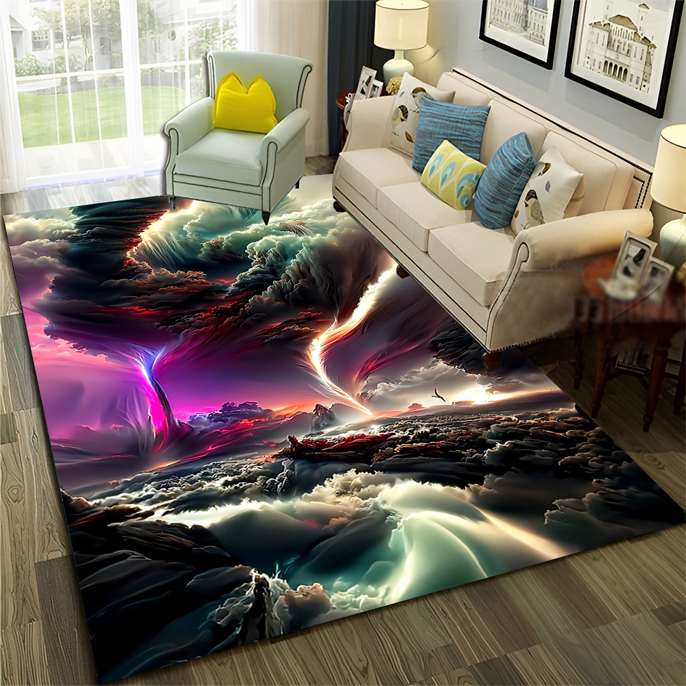 Dream Natural Tornado Cloud Twister Carpet tapis pour la maison Livrée Chambre Decorat Doormat, tapis pour enfants Tapis sans glissement Mat de sol