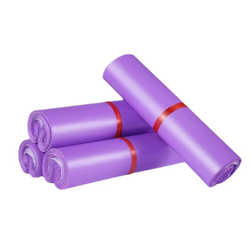 50 pezzi Courier Borse Purple Envelope Packaging Borsa di consegna impermeabile Tenuta autoadesiva sacchetti di trasporto in plastica Borsa di trasporto in plastica