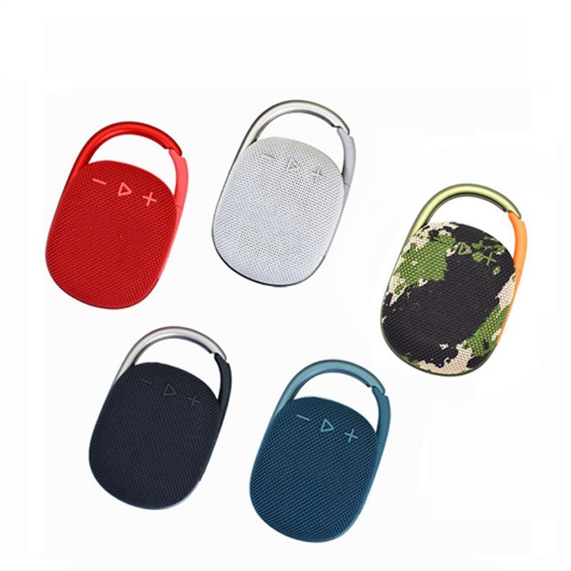 Top Quality CLIP4 Music box 4 generation waterproof wireless Bluetooth speaker sports hanging buckle insert card convenient small mini speaker Dropshipping