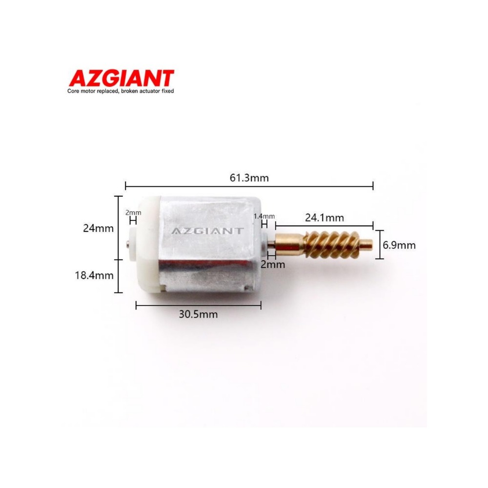 AZGIANT 6912008010 Car Central Locking System Actuator 12V DC Motor Repair Kit For 2005-2014 Peugeot 107 MK1