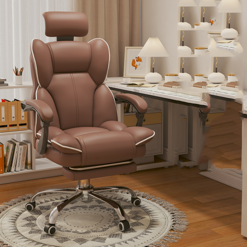Chaises de bureau de vanité mobile inclinables inclinables jouesseat à confort des chaises de bureau accentuant étude chambre pivotante Silla de Offina meubles wj30xp