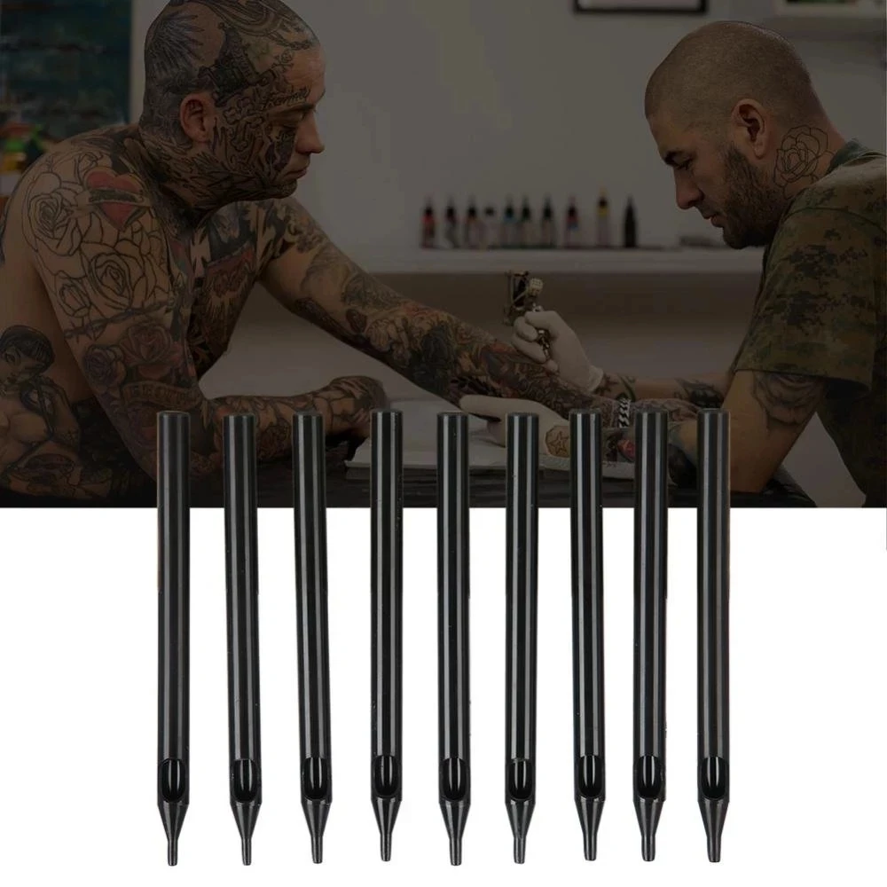 Suprimentos True Star Tattoo Tips 3r 5r 7r 9r 11r Black Long descartável Dicas de 108 mm Dica para agulhas de tatuagem Frete grátis