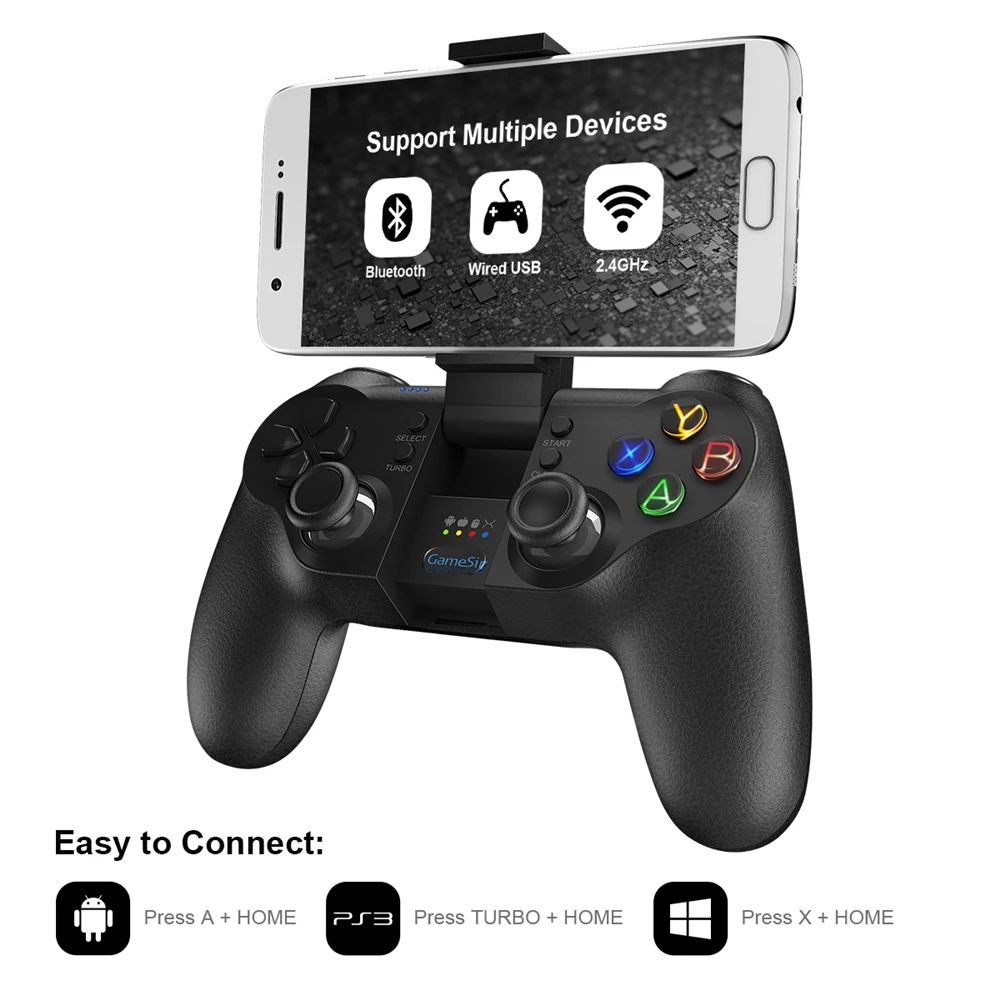 GamePads Gamesir T1s Bluetooth 4.0 y 2.4GHz Joystick de juegos de juego móvil de GamePad de 2.4GHz Joystick para Android / PC / Steamos PUBG