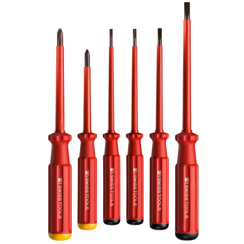 PB Swiss Isolated Screwdriver VDE -test enligt IEC/EN 60900 Electrician Tool 1000 V AC/1500 V DC 5100 5190