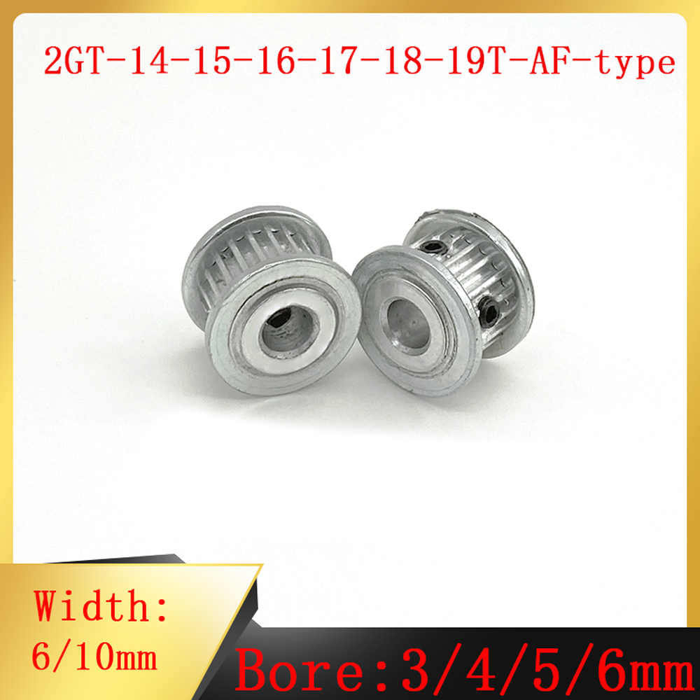 2GT 14 15 16 17 18 19 Teeth AF Type Tensioner Idler Inner Hole 3/4/5/6mm Belt Width 6 10mm GT2 Synchronous 3D Printer Parts