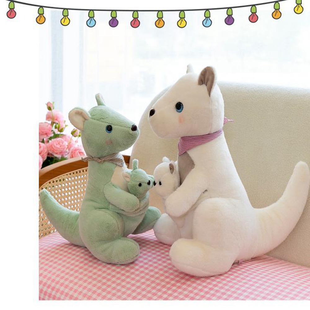 26 cm Oceania Kangaroo Pluxh Toy Toy Cute Mãe e Baby Wallaby Super fofo Doll Doll Presentes festivos para crianças Presentes de aniversário