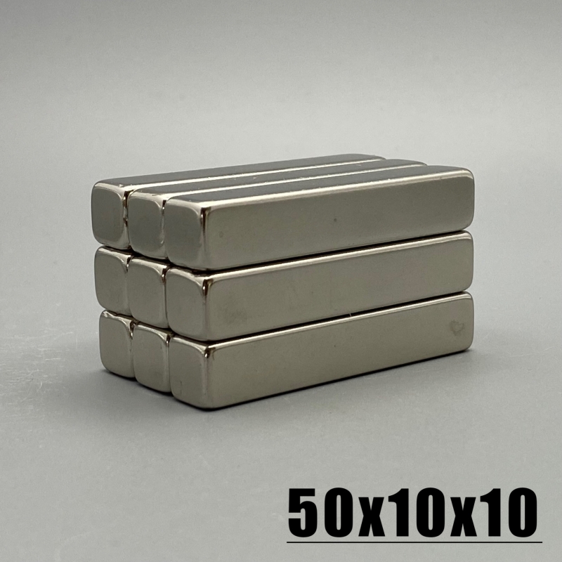 1/2/5/50x10x10mmネオジム材料50*10*10 mm ndfeb n35磁石強いブロック磁石磁気材料imanes