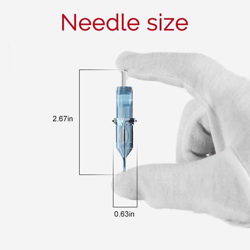 20st Professional Tattoo Cartridge Needles Round Liner Disponible Sterile Makeup Machine Pen Needle Tattoo Supplies 0,3/0,35 mm