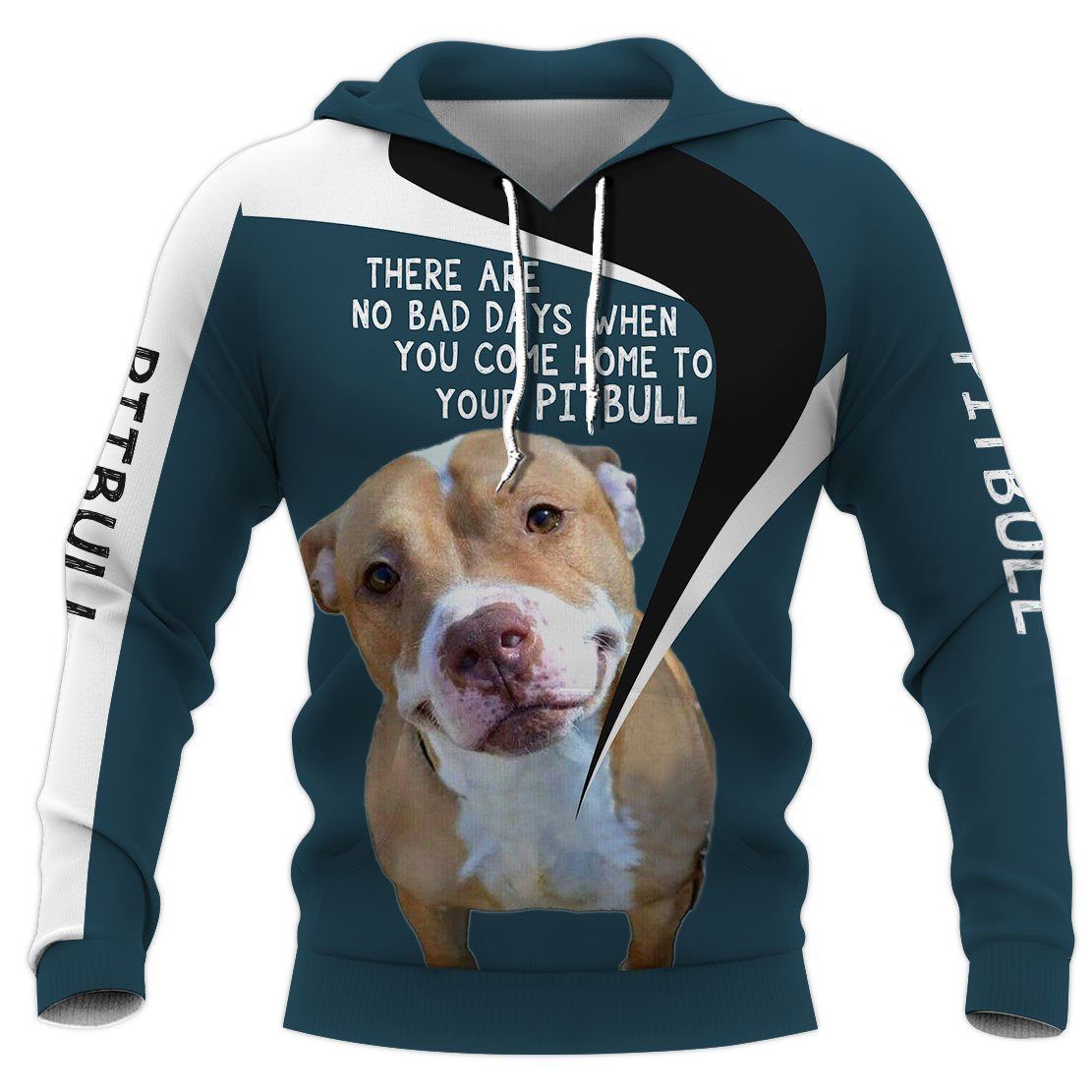 Rottweiler/Pitbull No Bad Days 3D All Over Printed Hoodies Women For Men Pullovers Street Tracksuit Love Dog Gift