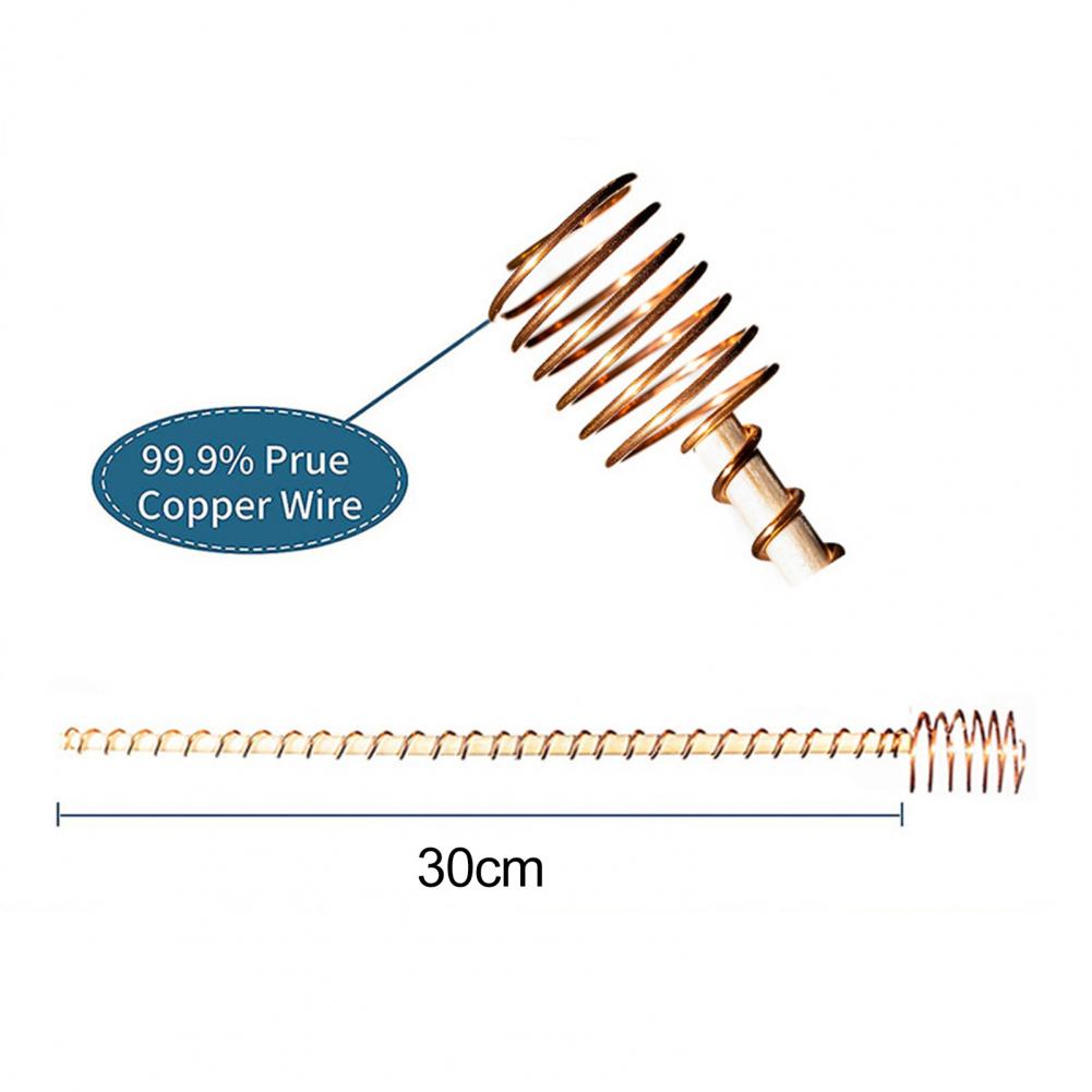 12-inch Electroculture Plant Stake Wood Rod Garden Plants Growing Electro Culture Copper Wire Coil Gardening Supplies