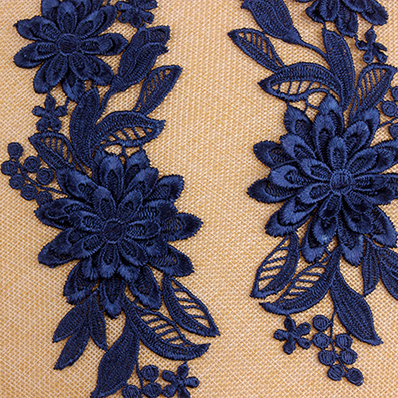 es de broderies garniture appliques pour la vinaigrette de mariage vêtements fleur artisanat en dentelle florale couture sur des accessoires de patch à col