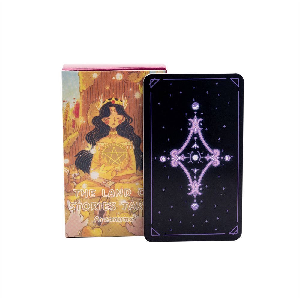 Angielski kraina opowieści Tarot Tablecloth Essence Cards Deck for Girl