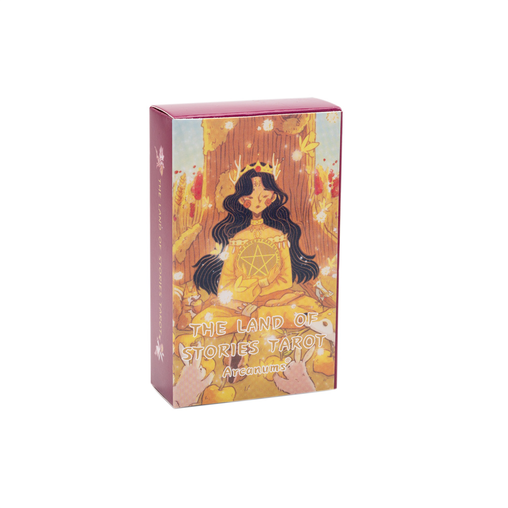 Inglês A Terra das Histórias Tarot Tonela Towloth Essence Cards Deck For Girls Tarot Cards Rider Waite