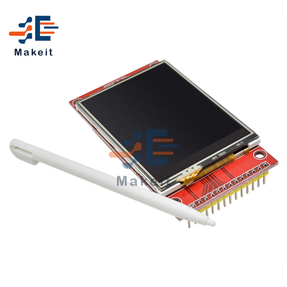 2,4 inch LCD -displaypaneel Seriële poortmodule 3.3V 5V ILI9341 SPI Seriële LED -display PCB -adapter Touch/zonder aanraking voor Arduino