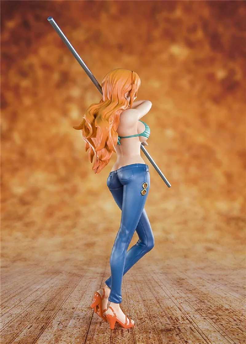 Heroes de quadrinhos 16 cm Anime One Piece 20º aniversário Zero Ten Straw Hats Nami Animation Edition Boxed Anime Doll Toys Figura PVC Modelo 240413