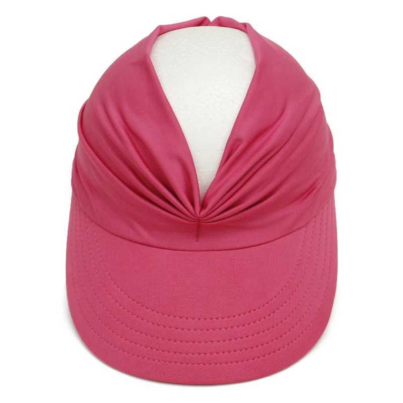 Visors Wide Brim Hats Bucket 2022 Summer for Women Casual Sun Protection Hat Solid Color Beach Visor Female Outdoor Baseball Caps Fashion 240412