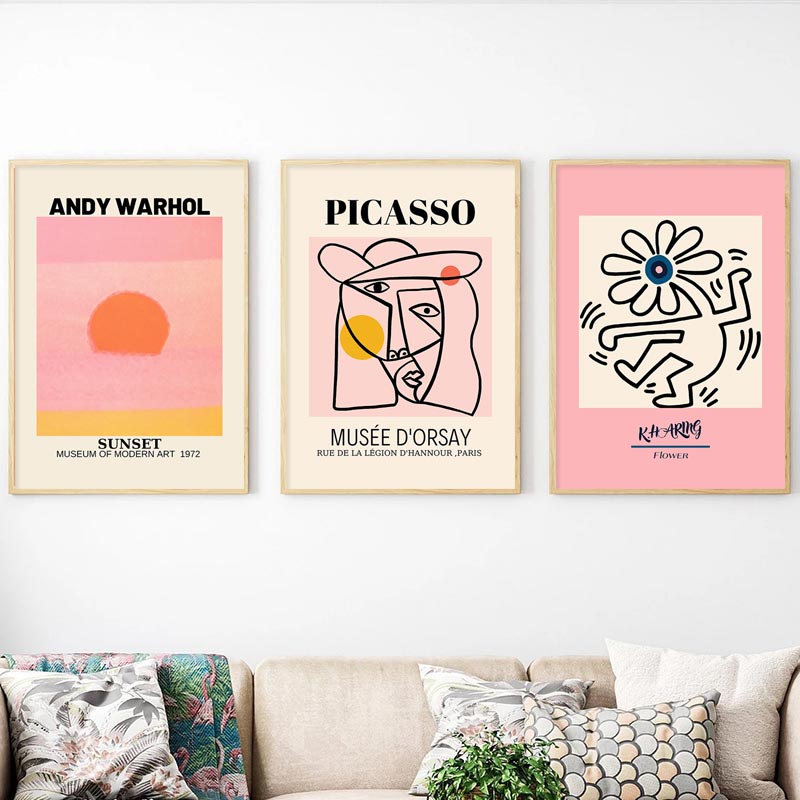 Galleria Wall Art Picasso Poster e stampa Keith Sunset tela dipinto Poster murali soggiorno decorazioni la casa