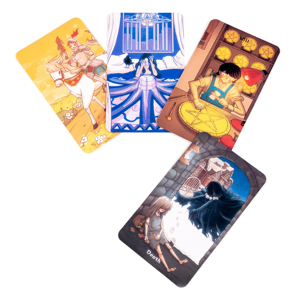 Angielski kraina opowieści Tarot Tablecloth Essence Cards Deck for Girl