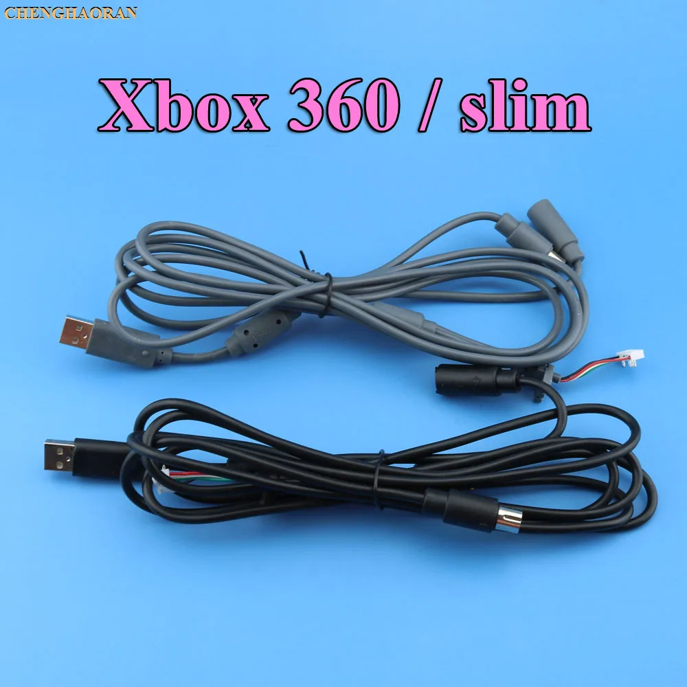 Cables Grey 4P Wired Controller Interface Cable For Xbox360 / Xbox 360 slim USB Breakaway Cable Lead Cord Adapter Line Connector