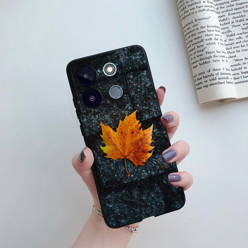 لـ Infinix Smart 7 Plus Case Funda Sunflower Butterfly Soft Silicone Back Cover for Infinix Smart7 Plus Smart7Plus Cases