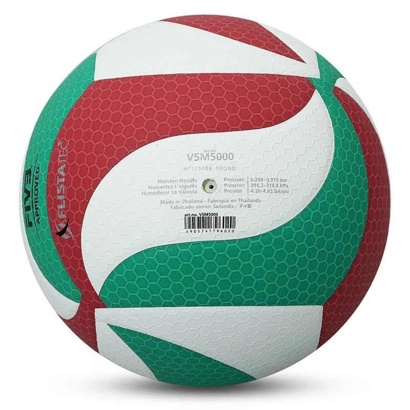 Volleyboll Original Molten V5M5000 Volleyball Ball Officiell storlek 5 Volleyboll för inomhus utomhusmatchträning