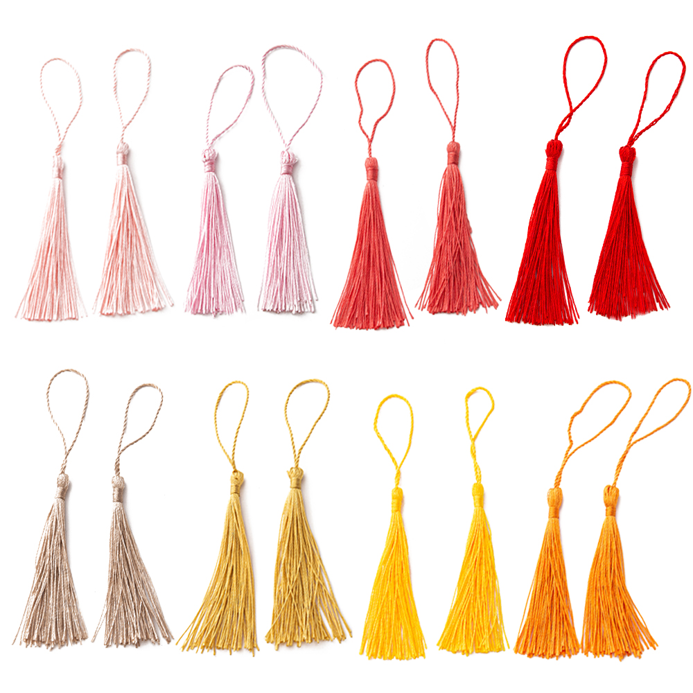 Longmark Pondmark Tassels Fringe for DIY المصنوع يدويًا السلسلة الرئيسية الحرف اليدوية التي تصنع الإكسسوارات سحر اللوازم