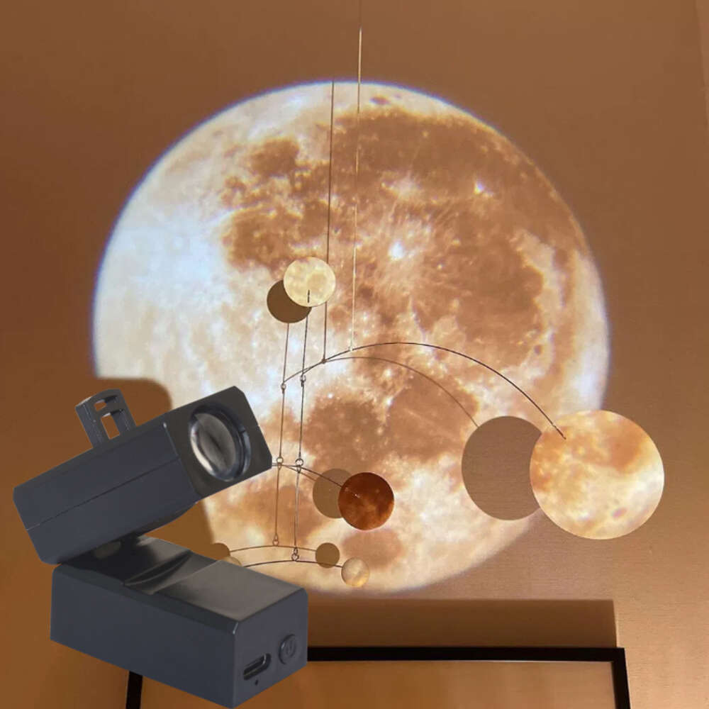 New Earth Moon Projection Lamp Star Planet Projecteur Background atmosphère LED LED NIGHT LET pour un enfant pour Halloween / Noël