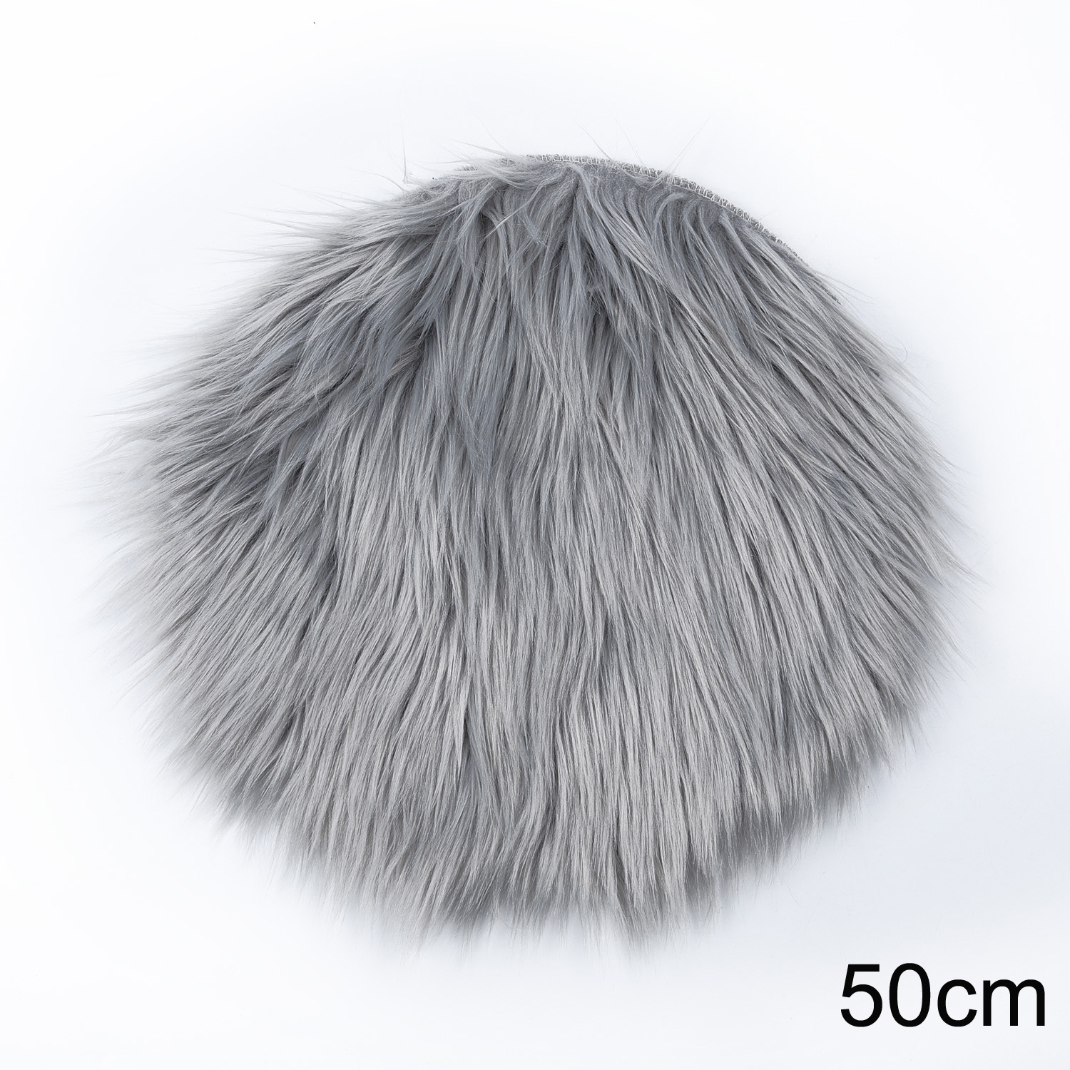 30cm Soft Faux Fur Rug Sofa Chair Desk Pad Household Bedroom Warm Mat Round Plush Carpet Floor Mats Home Decorations