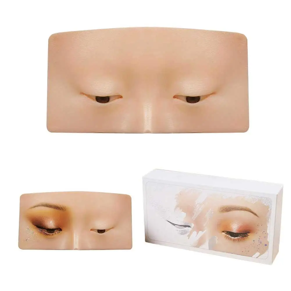 Sun Face Painting Makeup Practice Board Bionic Skin for Making Up Eyes Makeup Mannequin Silicone Cosmétologue pour le maquillage Pratique chaude