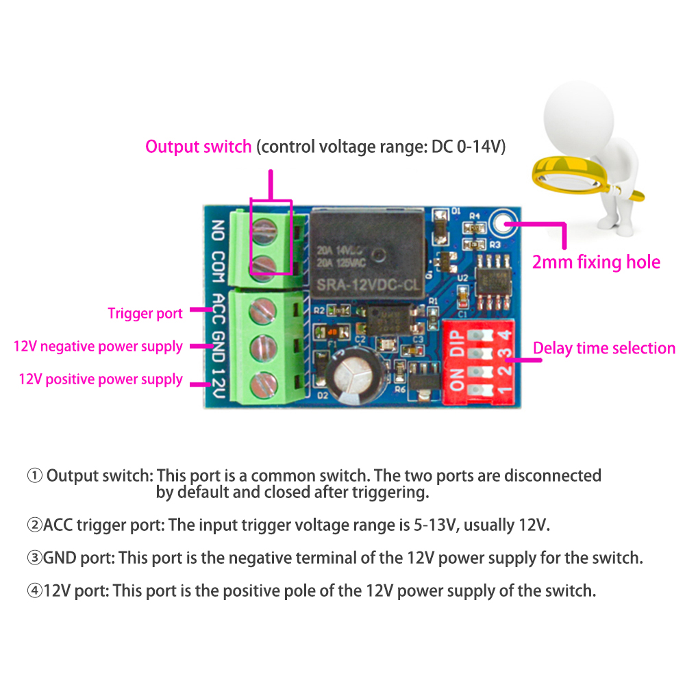 Relé de timer de 12 volts