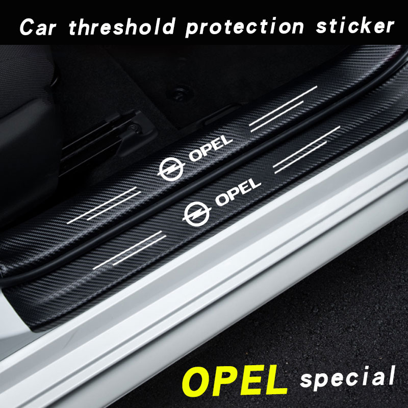 Auto -deur stickers accessoires voor opel astra j h corsa d g k vectra bvectra b insignia vivaro mokka zafira auto accessoires