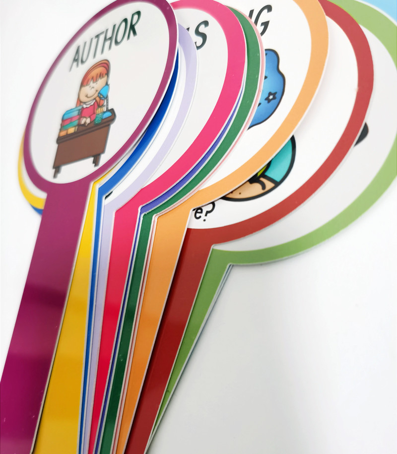 PVC Story Wands Cartões de aula Board Book Book Reading Ajuda para crianças aprendizes de ensino Ajuda Recursos de sala de aula O jogo em família em casa