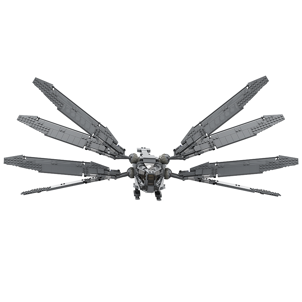 Moc Military Dragonfly Fighter Ornithopter 빌딩 블록 클래식 영화 Dune 2021 Ornithopter DIY 모델 세트 어린이 성인 선물