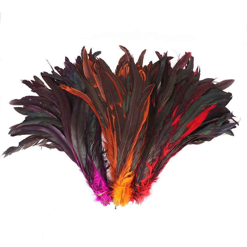 100 stRooster Feathers for Crafts 25-35cm/10-12 tum kycklingfjäderfjäder karneval bröllop dekorativa plommor