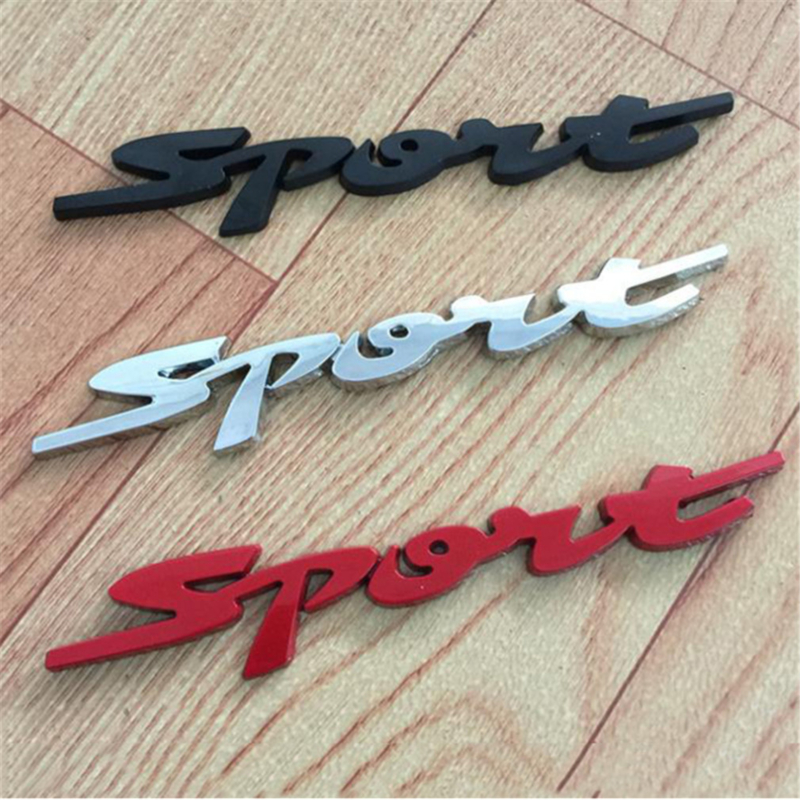 Metal 3D Auto Auto Auto Trunk Auto Body Racing Sport Word Letter Sticker Logo Emblema Badge Decal adesivo Accessori auto