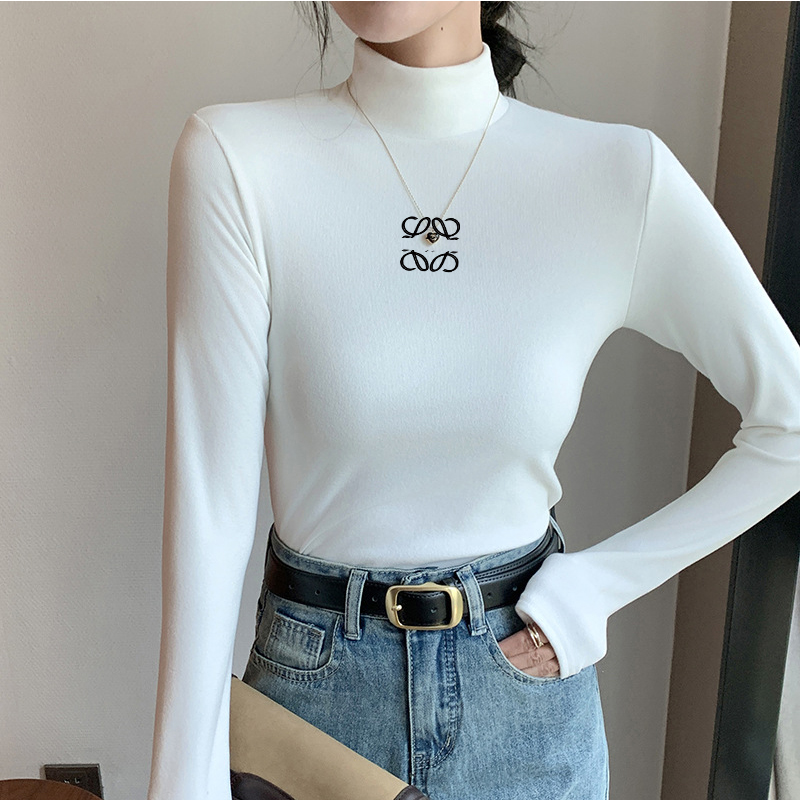 Spring and summer long-sleeved T-shirt women sweet spicy girl lace bottoming shirt women desire wind sexy senior sense Slim short pieces designer tops